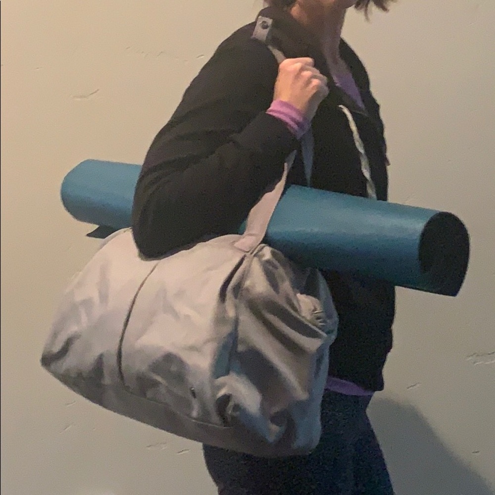 Gray Lululemon bag